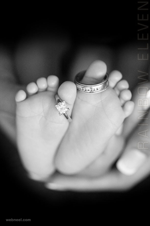 baby photograph ring