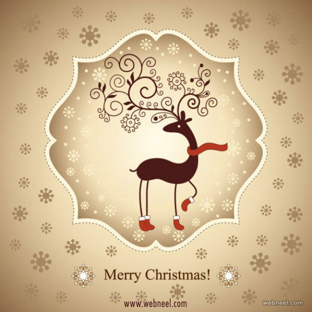 Reindeer Christmas Greeting card