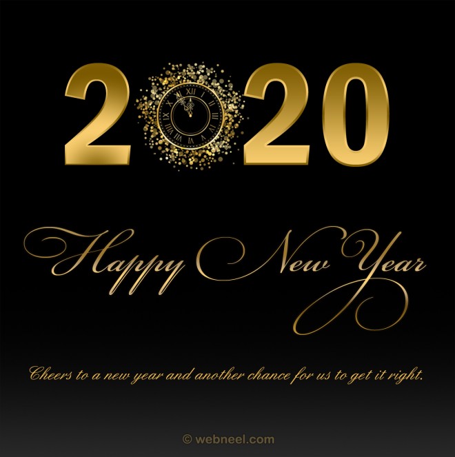 new year greeting cards 2020