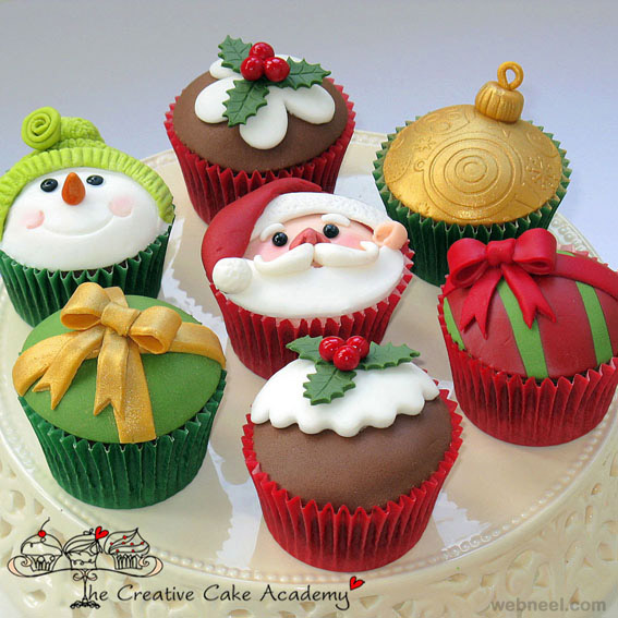 christmas cupcake