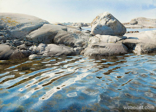 realistic watercolor painting stanislaw