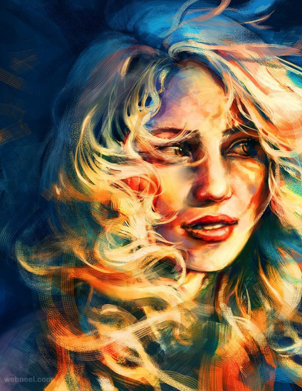 colorful digital painting