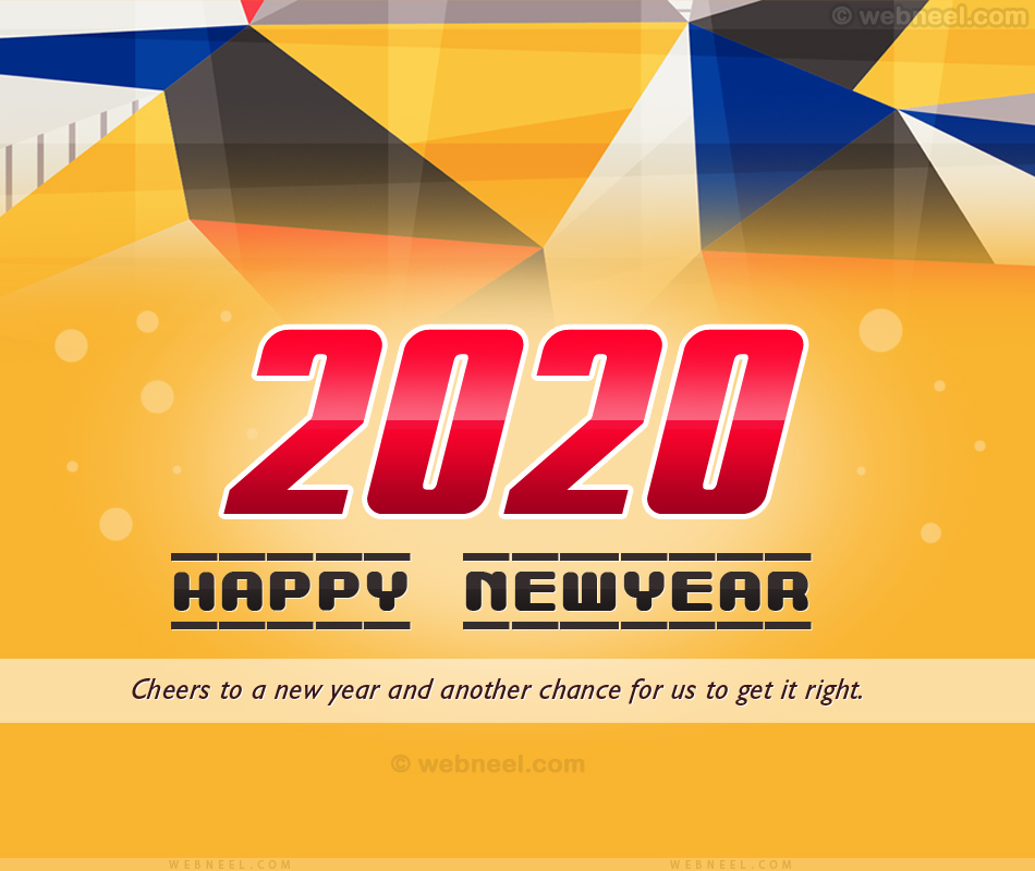 new year greetings card
