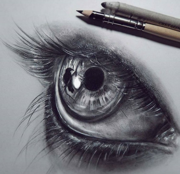 eye drawing by federica taddei