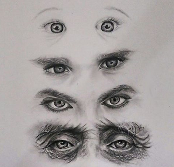 eyes drawing by shade of arts