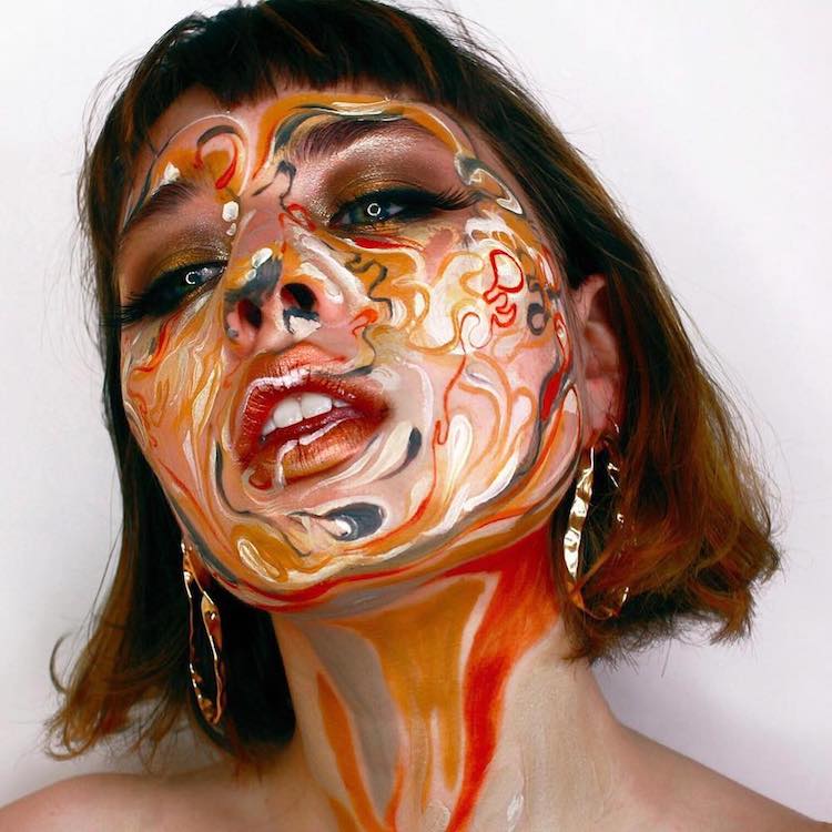 Vancouver Based Makeup Artist Uses her Face as a Canvas for Abstract