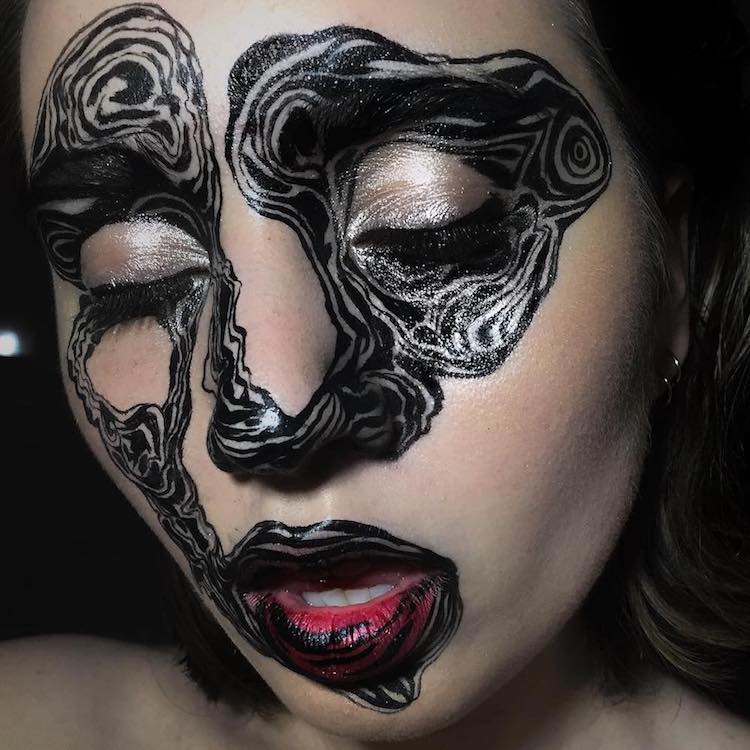 abstract face painting