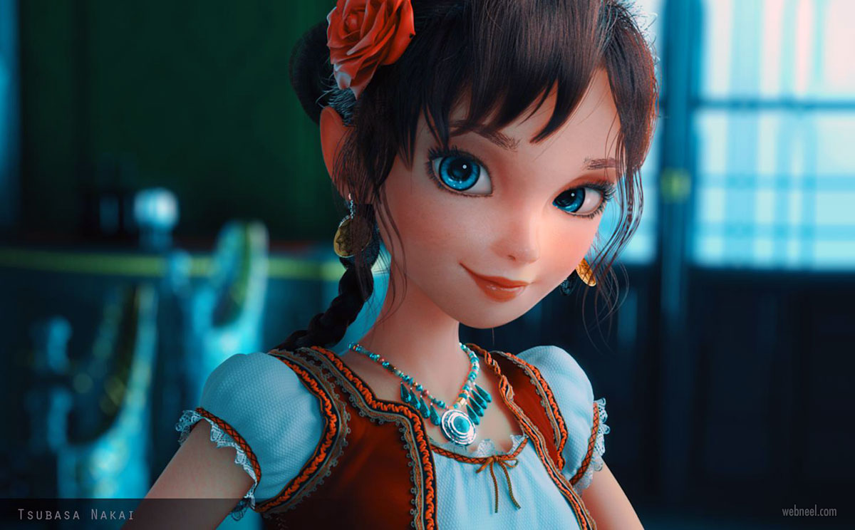 25 Beautiful and Realistic 3d Character Designs from top designers