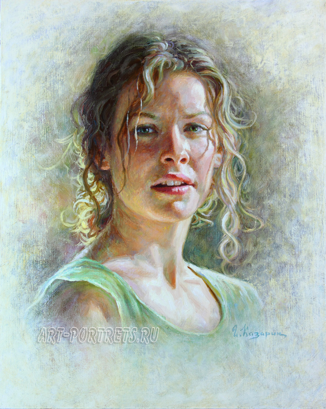 oil painting portrait evangeline lilly painting