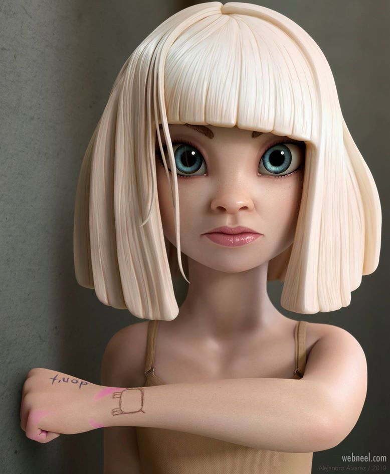 3d model design girl maddieziegler by chacho122