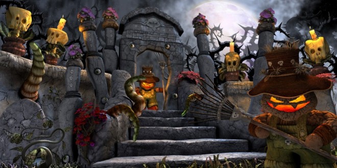 3d art christophe tritz deadly halloween gardeners