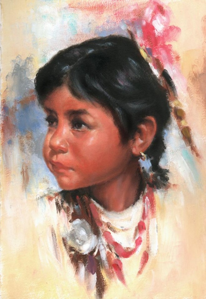 oil painting girl