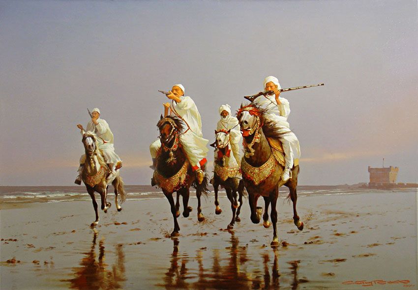 glazing-beautiful-indian-rural-oil-india-paintings-stanislav-plutenko