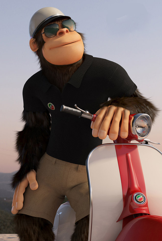monkey 3d character mega pizza delivery 4
