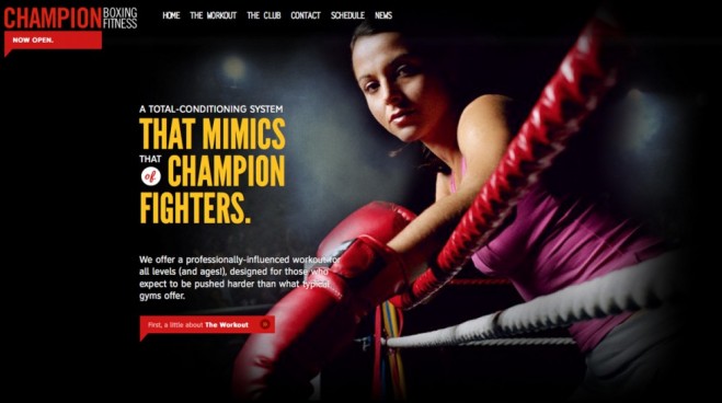 website champion boxing fitness