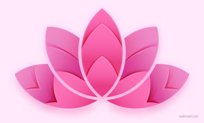 lotus flower logo design