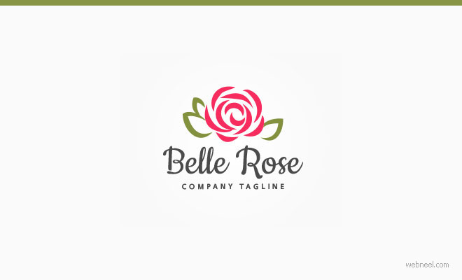 rose flower logo