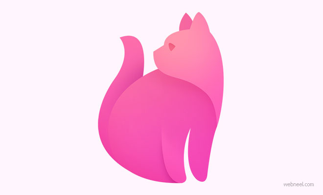 cat logo design by neststrixart