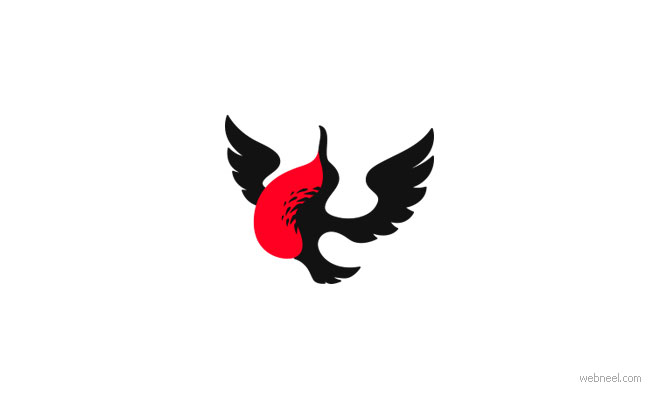 logo design bird by martigny