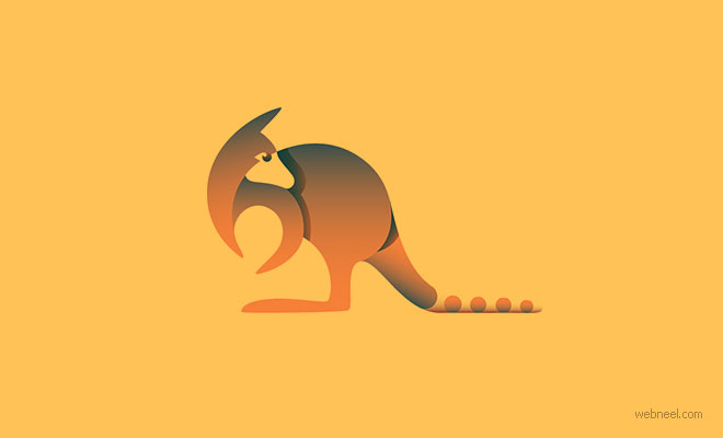 wallaby logo design