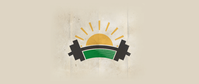 morning gym logo design