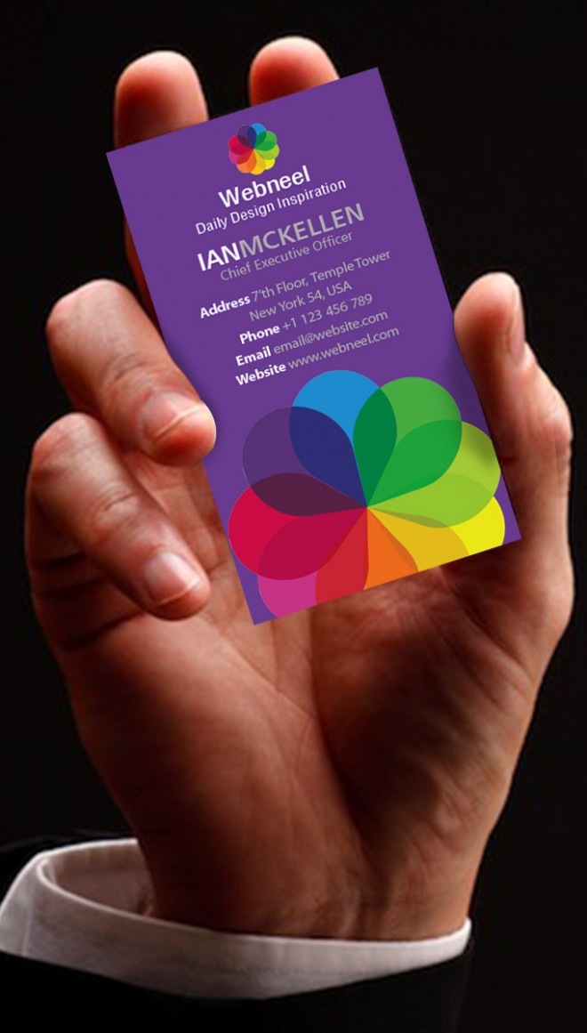10 colorful business card template
