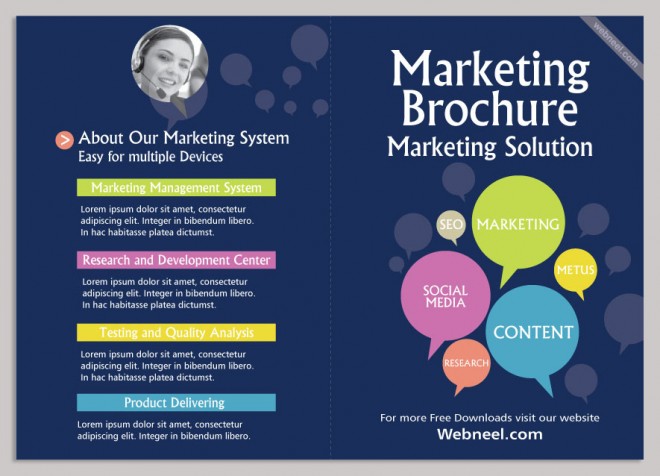 14 marketing brochure design template