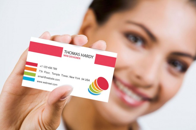 colorful business card template 17