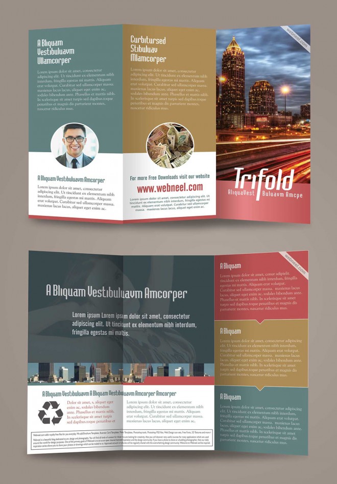 corporate trifold brochure design templates