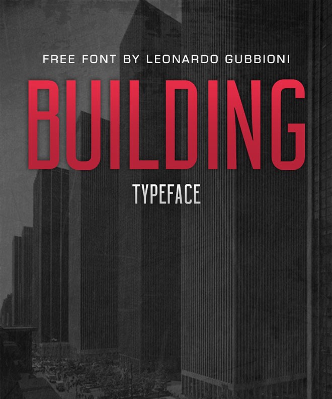 modern free font - building