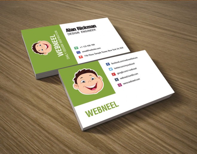 29 colorful business card template - free download