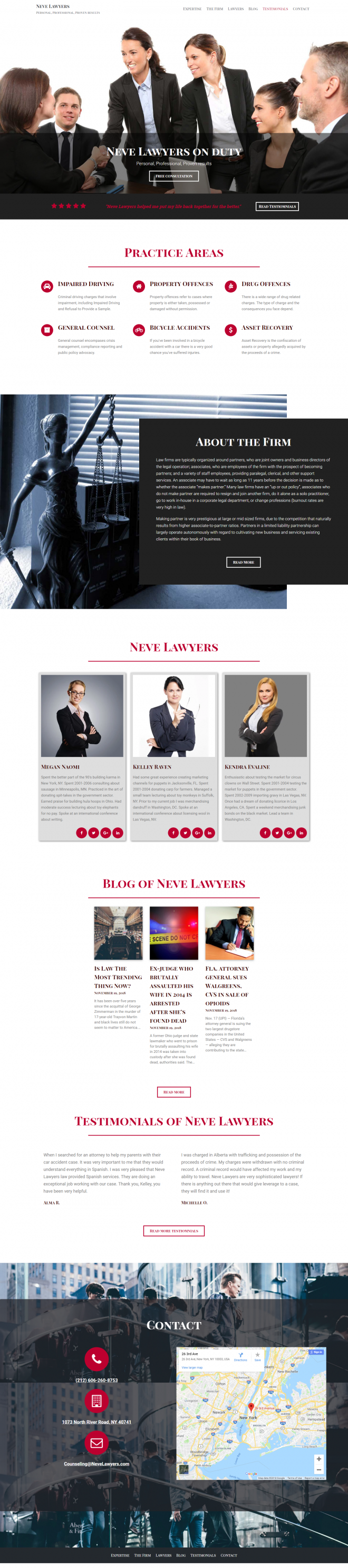 neve lawyers - free wordpress themes