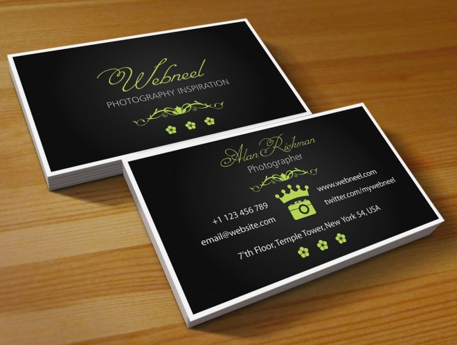 photography business card design template 42