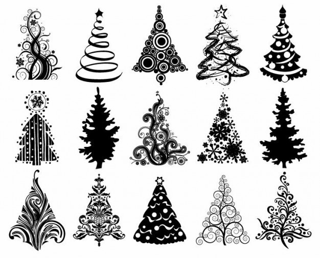 Christmas tree vector graphic EPS Object Christmas