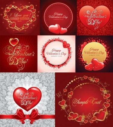 valentine day card vector