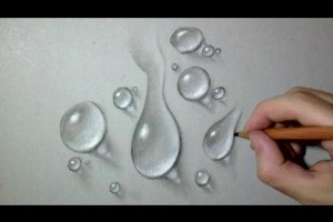 how to draw realistic water drops