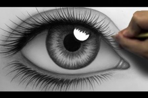 how to draw a realistic eye (time lapse)