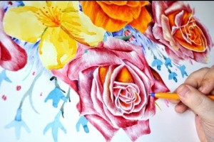 hand drawn flowers by paul alexander thornton