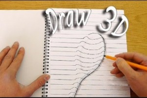 how to draw in 3d by dave hax - 3d illusion drawings