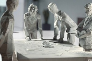 paper made skoda - awesome 3d animated tv commercial