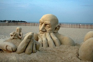 are these sand sculptures or something out of a movie