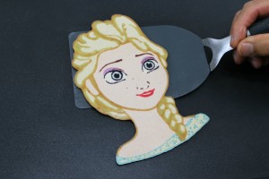 dosa art of princess elsa on a frying pan by tiger tomato