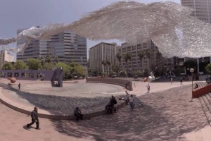 giant waves a liquid shard kinetic sculpture by students