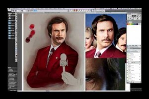 video tutorial: digital painting of mike thompson