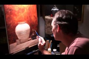 painting the still life objects cont - oil on canvas