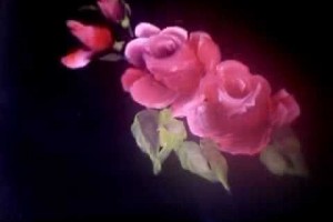 how to paint red roses