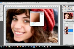 digital retouching of a teen girl photo - adobe photoshop