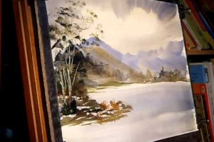 watercolour painting tutorial buttermere