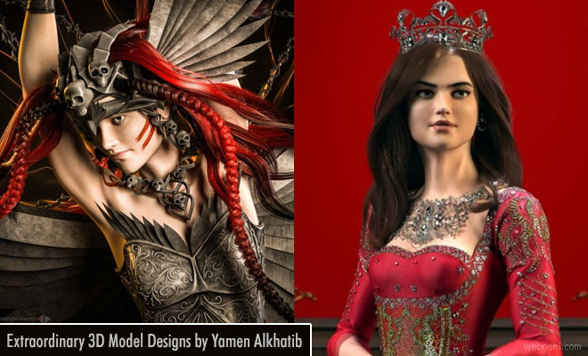 Extraordinary 3D model designs of Turkish designer Yamen Alkhatib