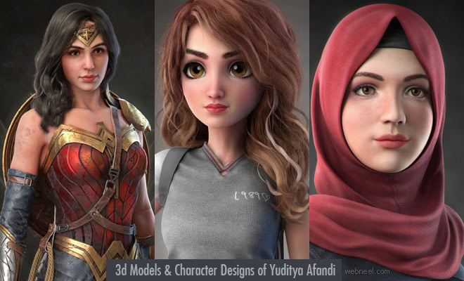Creative 3d Models and Character Designs of Yuditya Afandi